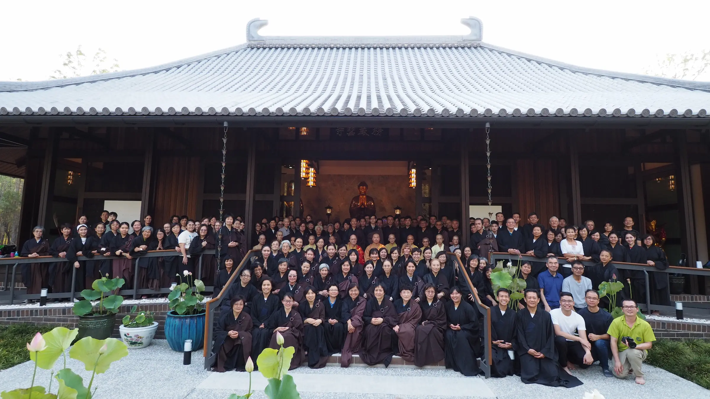 Community gathered at Gold Coast Dharma Realm