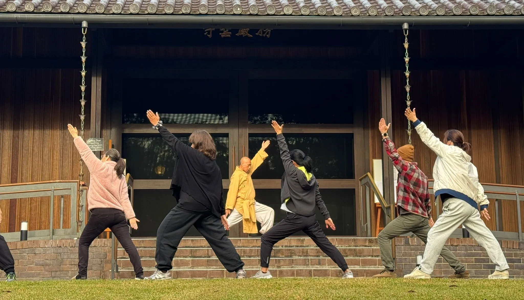 Qi Gong during Chan Session at Gold Coast Dharma Realm
